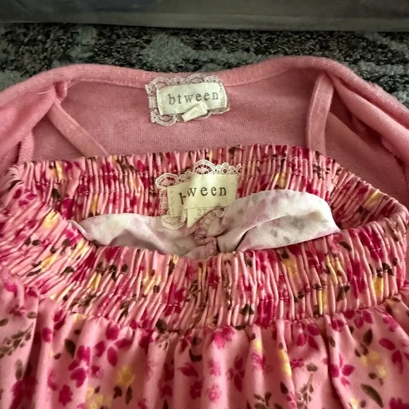 btween Pink Floral Kids Matching Set - Picture 4 of 4